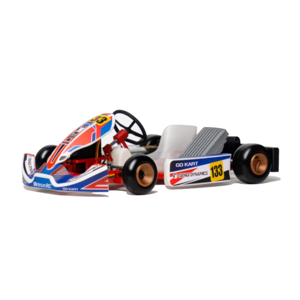 MinimumRC Sengi Kart-80 Micro Scale RC Car Go Kart Kit Unassembled Mini Vehicles Models DIY Toys