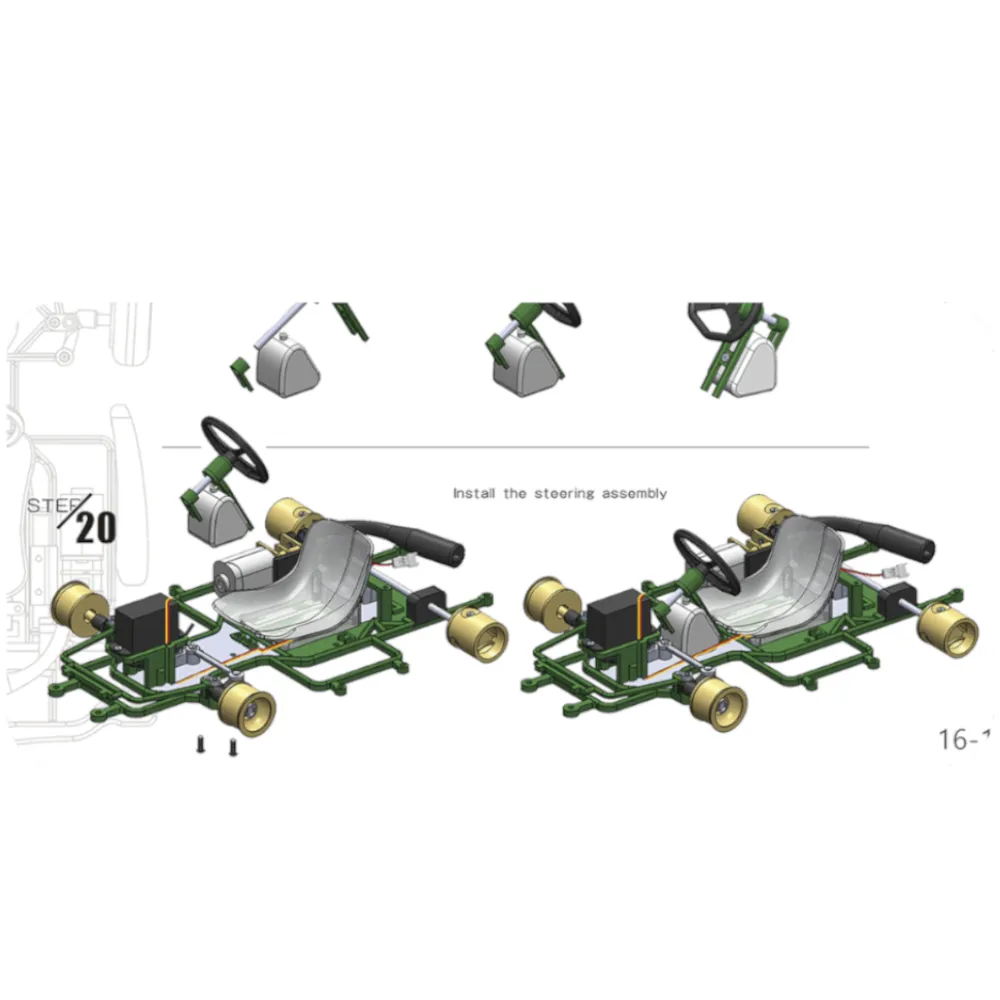 MinimumRC Sengi Kart-80 Micro Scale RC Car Go Kart KIT Unassembled Mini Vehicles Models DIY Toys