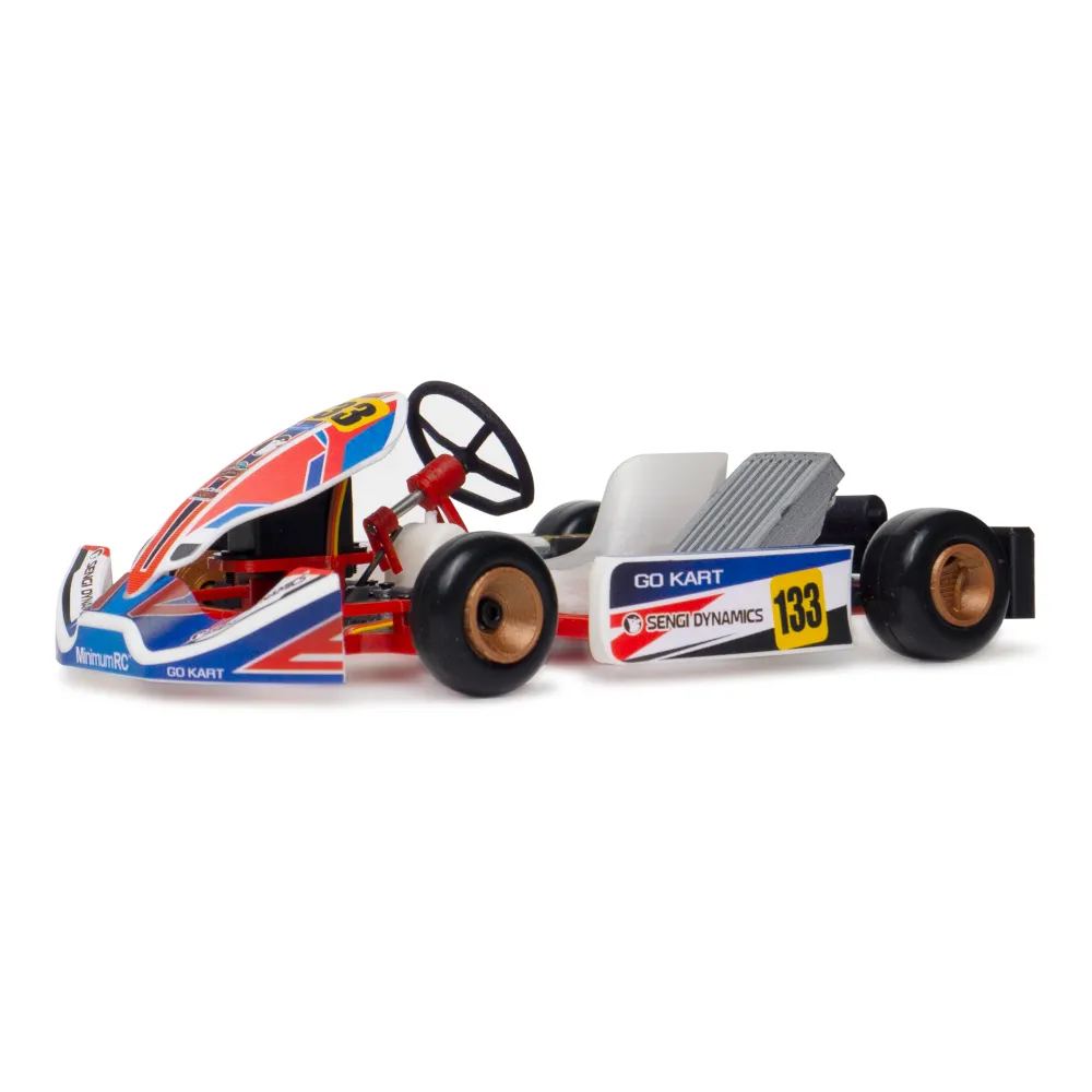 MinimumRC Sengi Kart-80 Micro Scale RC Car Go Kart KIT Unassembled Mini Vehicles Models DIY Toys