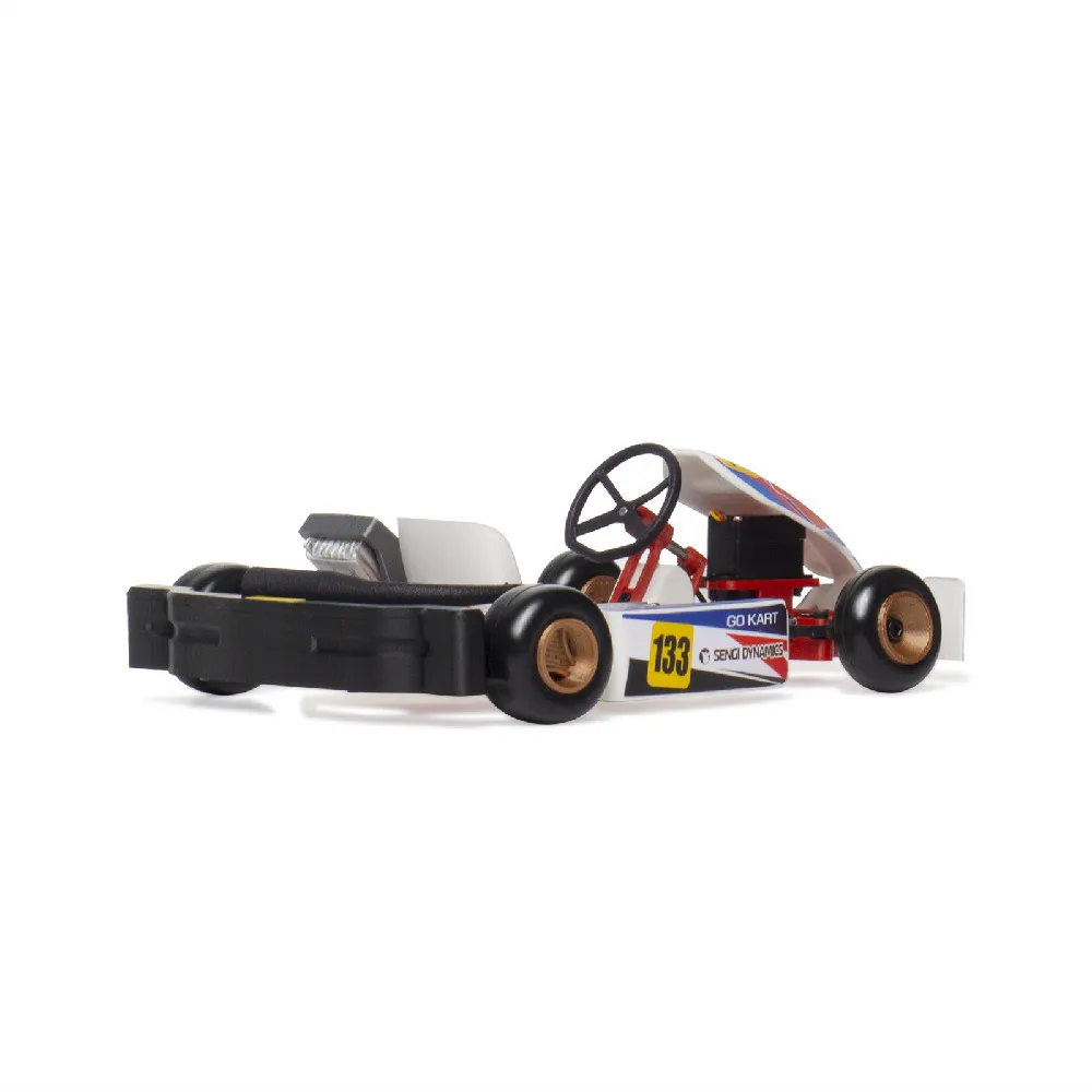MinimumRC Sengi Kart-80 Micro Scale RC Car Go Kart KIT Unassembled Mini Vehicles Models DIY Toys