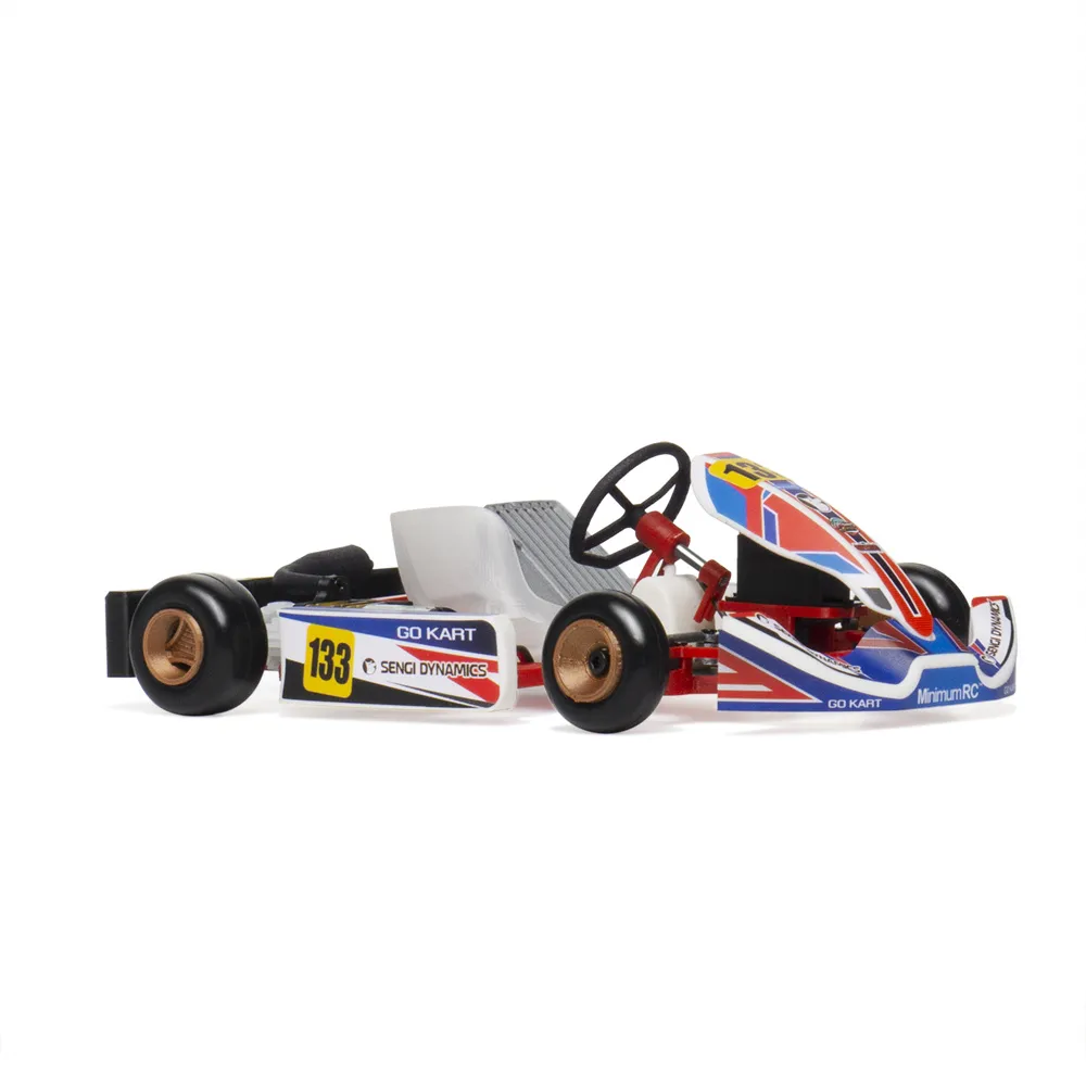 MinimumRC Sengi Kart-80 Micro Scale RC Car Go Kart KIT Unassembled Mini Vehicles Models DIY Toys