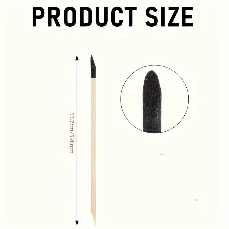 50/100PCS Dual-Purpose Sanding Sticks Precision Frosted Tips Flat Head for Crafts Model Making Shaping Smoothing Finishing