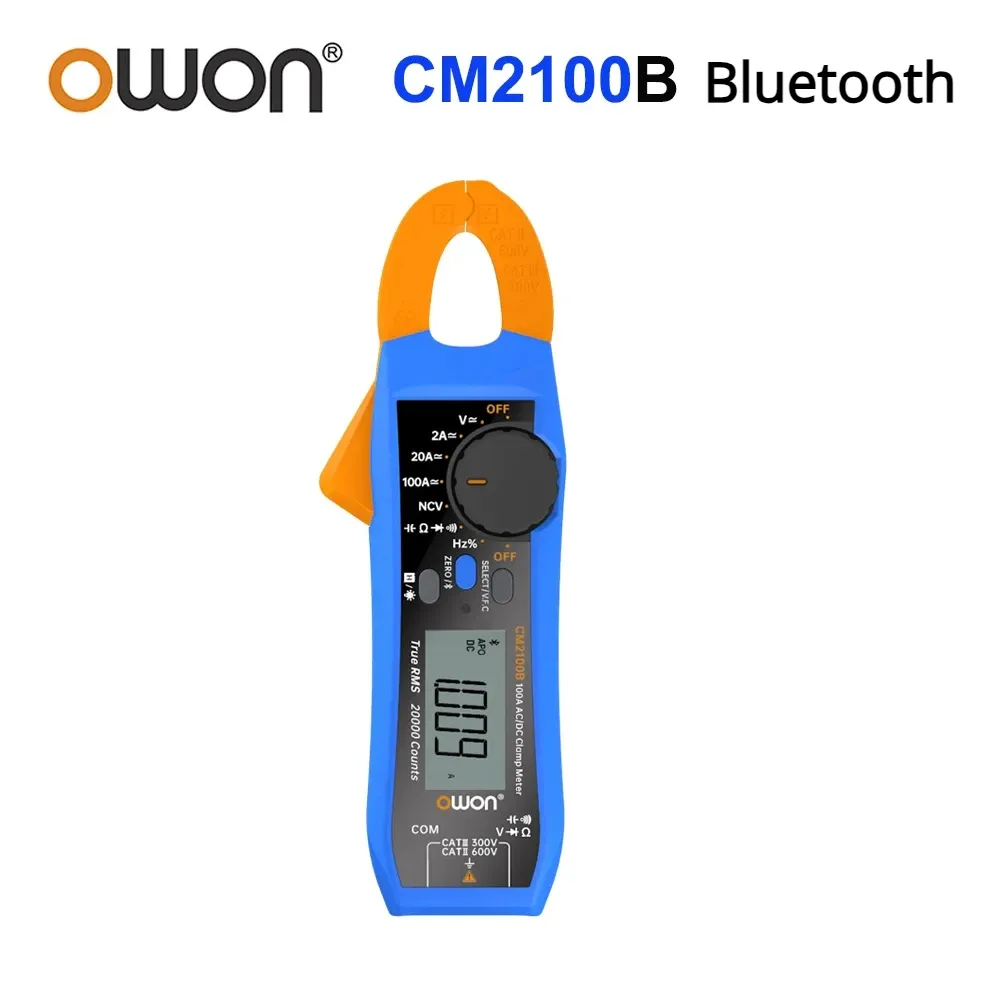 OWON CM2100 CM2100B Digital Clamp Meter 20000 Counts True RMS Bluetooth NCV Auto Ranging AC/DC Current Voltage Tester OWON CM2100 CM2100B Digital Clamp Meter 20000 Counts True RMS Bluetooth NCV Auto Ranging AC/DC Current Voltage Tester