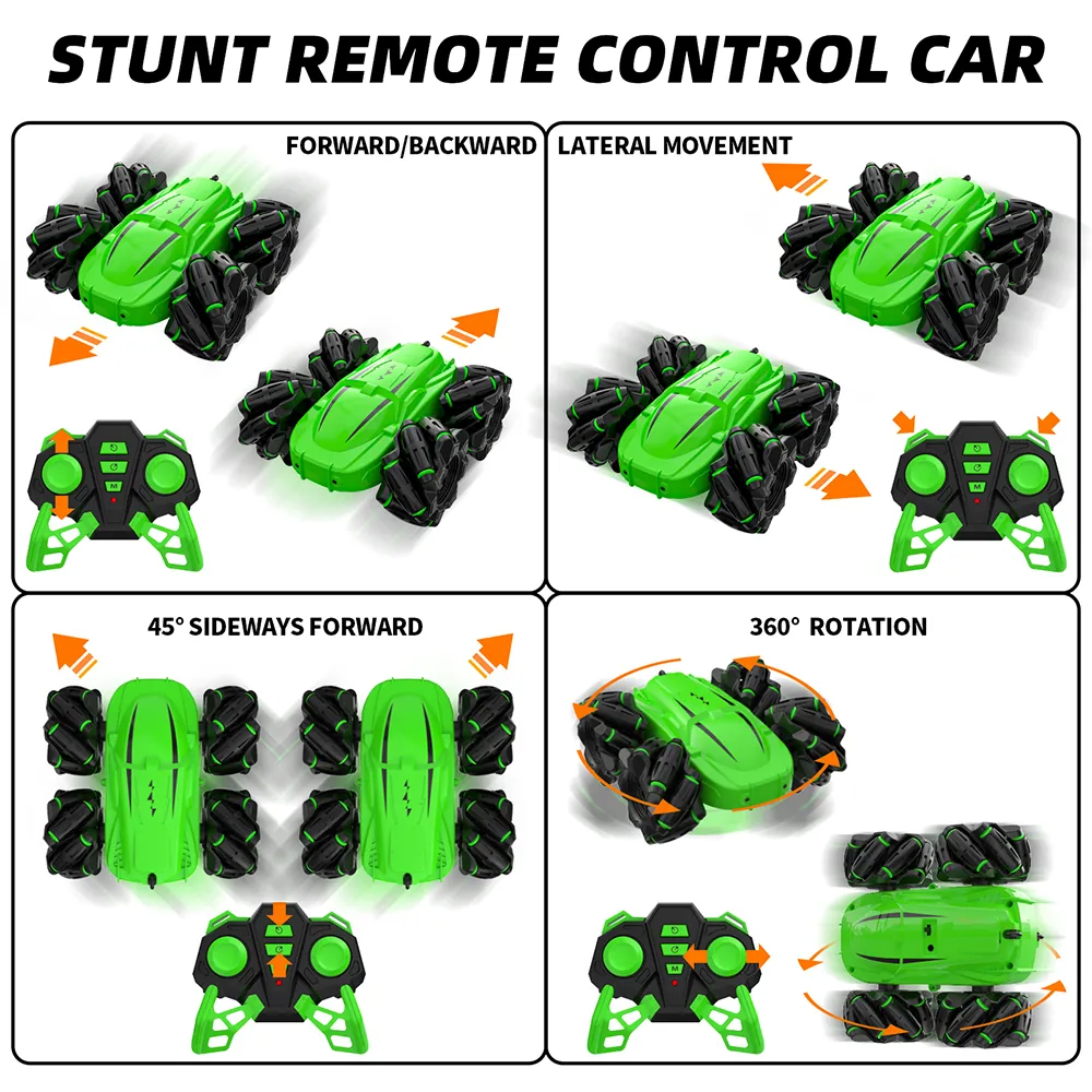 2.4G 4CH Stunt Drift RC Car Deformation Remote Control Rock Crawler Roll Flip Kids Robot Auto Toy 2.4G 4CH Stunt Drift RC Car Deformation Remote Control Rock Crawler Roll Flip Kids Robot Auto Toy