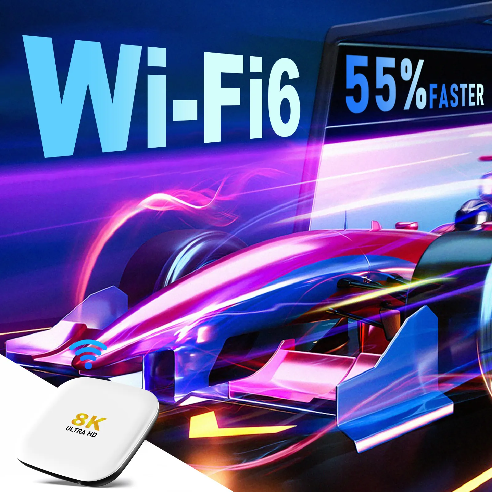H96Max M2 TV Box 4GB+64GB RK3528 Android 13 Smart TV Box WIFI6 BT5.0 8K AV1 Media Player with 2.4G Voice Remote Control Set Top Box