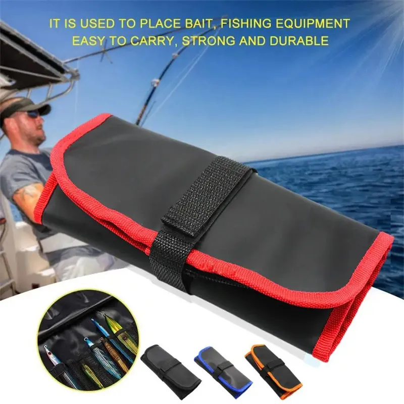 ZANLURE Waterproof Fishing Lure Bag 12 Slots Metal Jigs Sea Bait Lead Protector Case