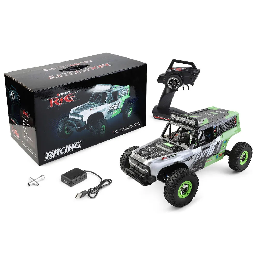 WLtoys 124006 1/12 2.4G 4WD RC Car Crawler RTR Vehicle Models w/ LED Lights