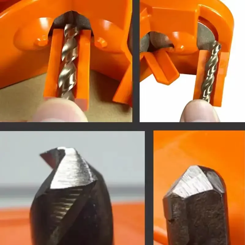 Multipurpose Drill Bit Grinding Sharpener 3 Holders 2 Wheels Steel Construction 11x6x7cm Compact Kitchen Slicers and Cutting Tools Sharpener Multipurpose Drill Bit Grinding Sharpener 3 Holders 2 Wheels Steel Construction 11x6x7cm Compact Kitchen Slicers and Cutting Tools Sharpener