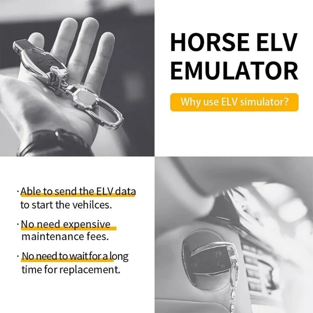 ESL ELV Universal Steering Lock Emulator Simulator Programmer Compatible for Benz W204 W207 W212 MB Car Accessories