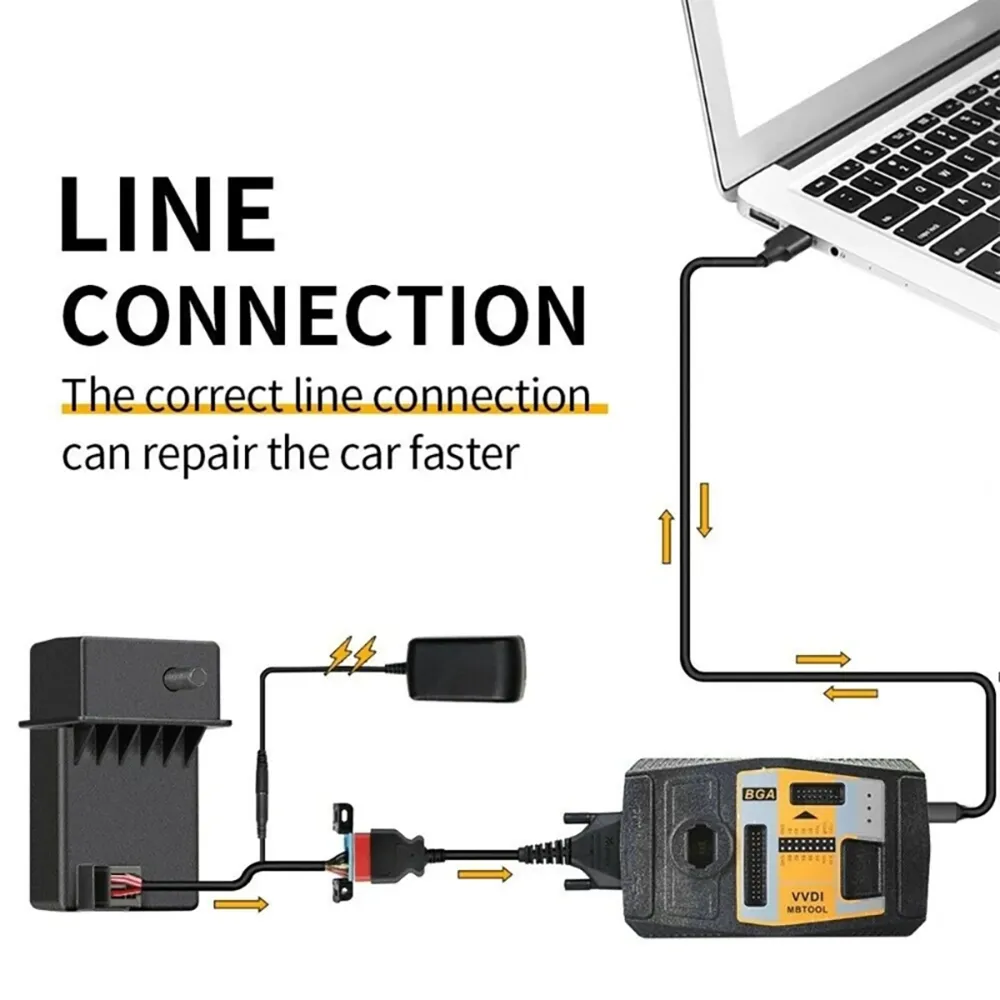 ESL ELV Universal Steering Lock Emulator Simulator Programmer Compatible for Benz W204 W207 W212 MB Car Accessories