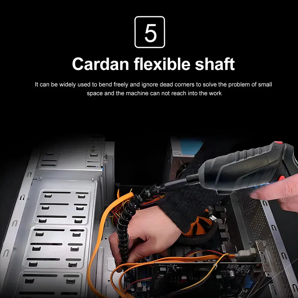 47PCS 4.2V Cordless Electric Screwdriver Tool Set USB Charging 1800mAh Battery LED Light 3.5Nm Torque Includes Bits and Accessories 47PCS 4.2V Cordless Electric Screwdriver Tool Set USB Charging 1800mAh Battery LED Light 3.5Nm Torque Includes Bits and Accessories