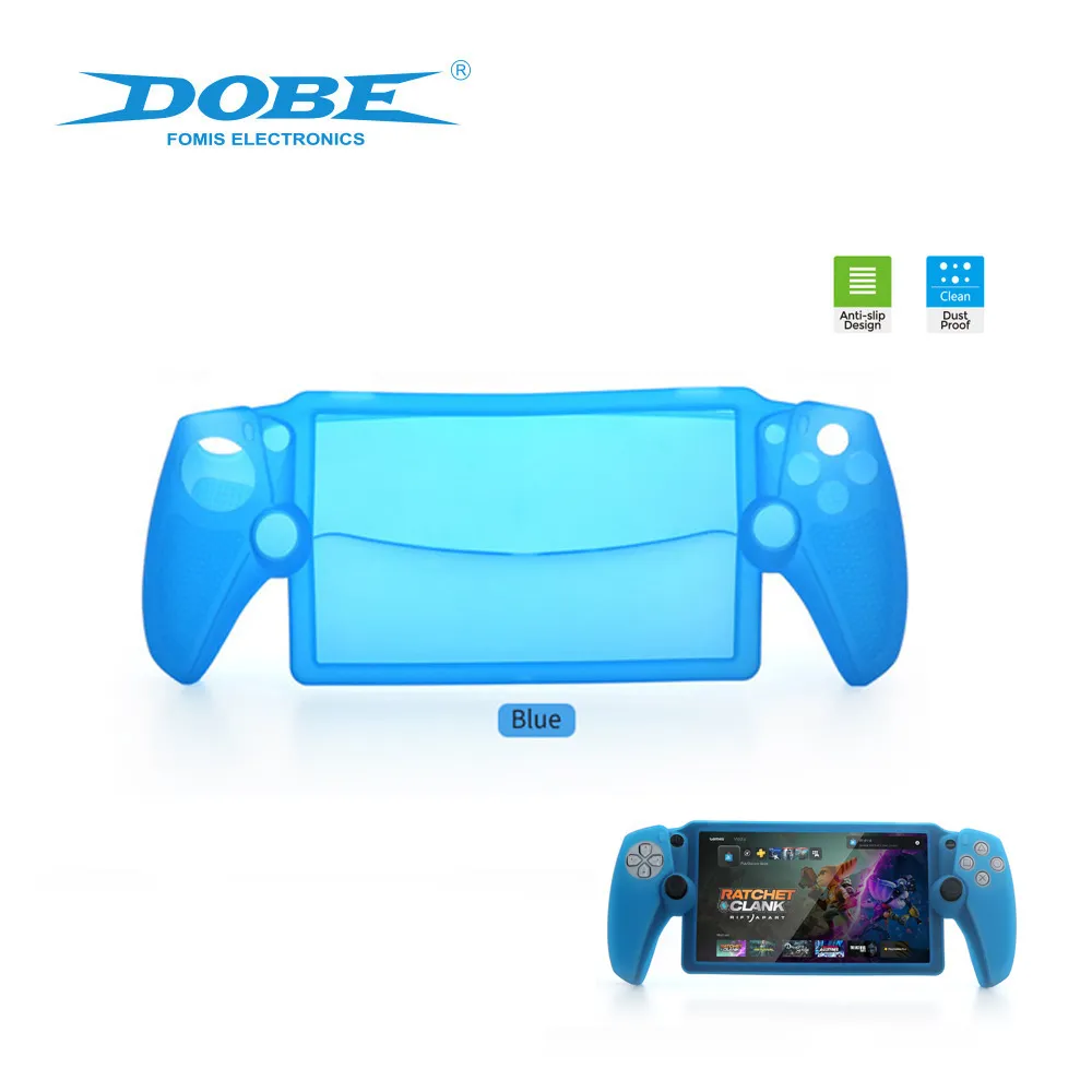 DOBE for PlayStation Portal Full Coverage Silicone Case PS5 Streaming Handheld Soft Protective Cover DOBE for PlayStation Portal Full Coverage Silicone Case PS5 Streaming Handheld Soft Protective Cover