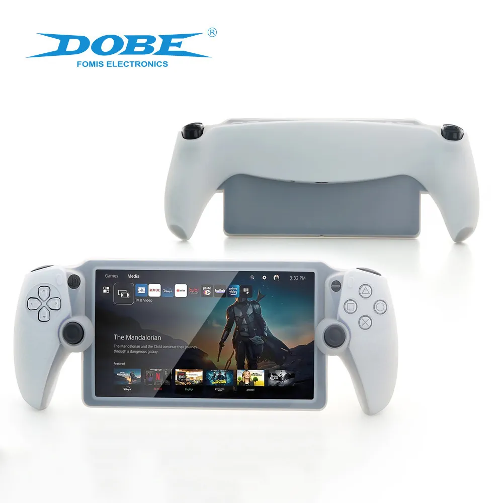 DOBE for PlayStation Portal Full Coverage Silicone Case PS5 Streaming Handheld Soft Protective Cover DOBE for PlayStation Portal Full Coverage Silicone Case PS5 Streaming Handheld Soft Protective Cover
