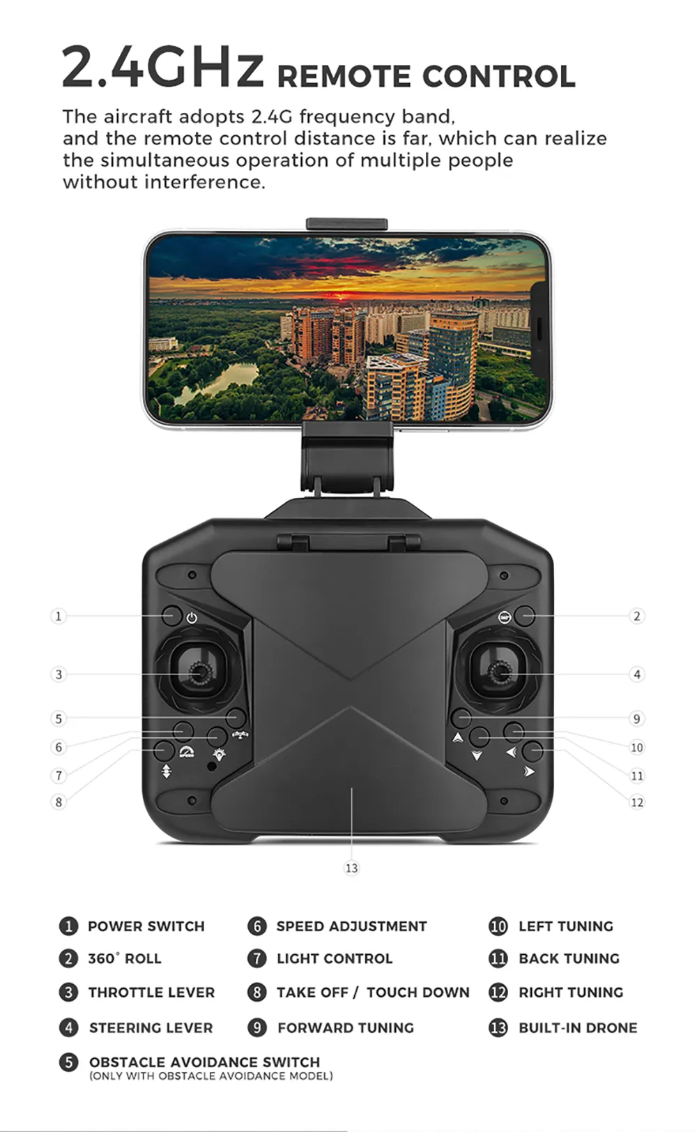 FUQI MODEL H28 WiFi FPV with HD Dual Camera Switchable Integrated Storage Optical Flow Hover Highlight LED Racing Light RC Toys Drone Quadcopter RTF