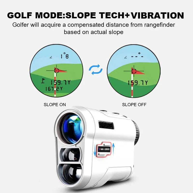 NK 1000M 905nm Rangefinder Digital Monocular Distance Meter For Outdoor Golf Angle Speed Height Measuring Tool Range Finder