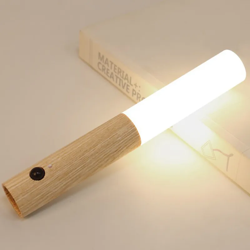 Magnetic USB LED Human body sensing Night Light Kitchen Cabinet Light Home Stair Bedroom Table Motion Lamp Bedside Lighting
