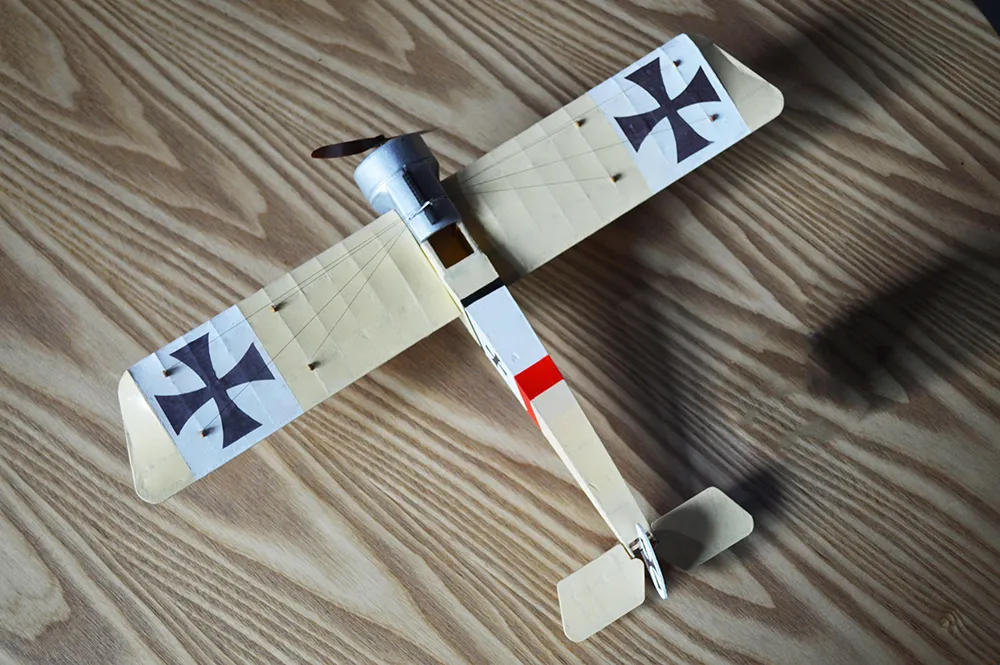 Tony Ray's AeroModel Fooker E.III / E3 480mm Wingspan Balsa Wood RC Airplane KIT Tony Ray's AeroModel Fooker E.III / E3 480mm Wingspan Balsa Wood RC Airplane KIT