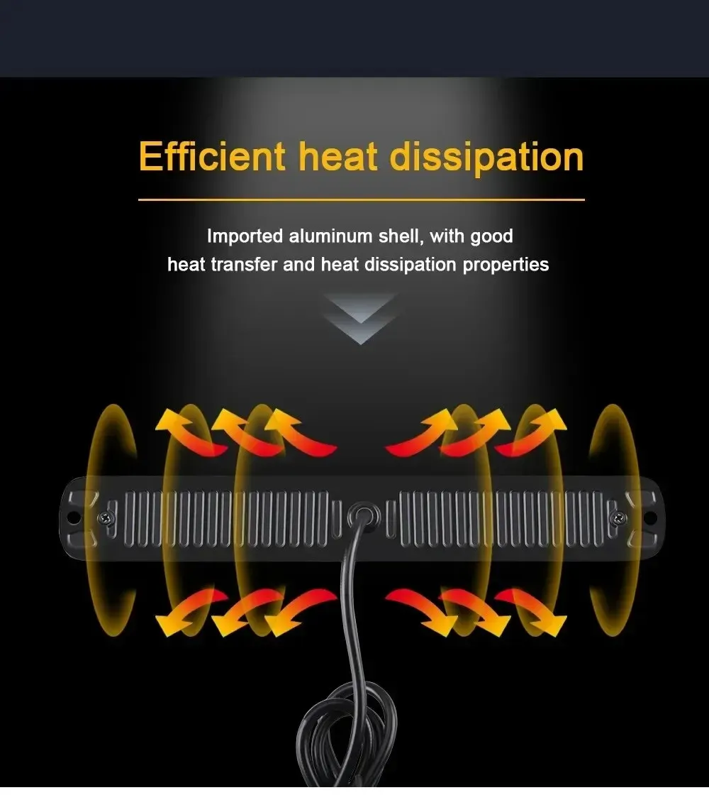 12V-24V 24 LED Car Truck LED Light Side Light Warning Emergency Light Universal For Cars Van Truck Motorcycle