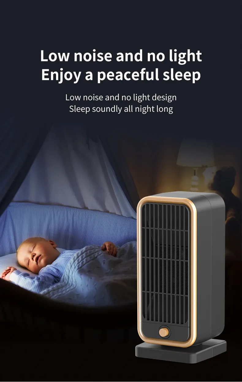 500W Electric Portable Heater PTC Ceramic Fast Space Heater Overheating Tip Over Protection 3S Heating Space For Home Office 500W Electric Portable Heater PTC Ceramic Fast Space Heater Overheating Tip Over Protection 3S Heating Space For Home Office