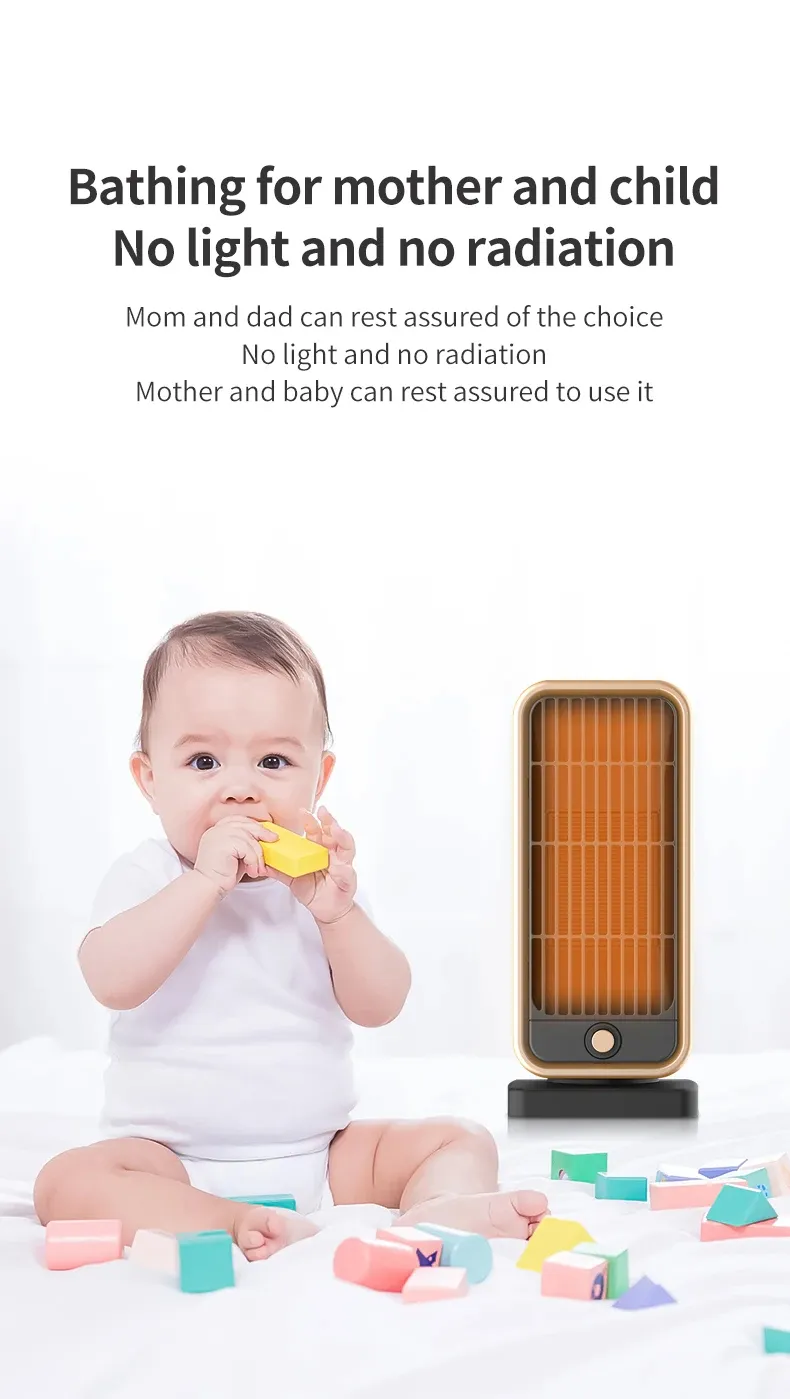 500W Electric Portable Heater PTC Ceramic Fast Space Heater Overheating Tip Over Protection 3S Heating Space For Home Office 500W Electric Portable Heater PTC Ceramic Fast Space Heater Overheating Tip Over Protection 3S Heating Space For Home Office