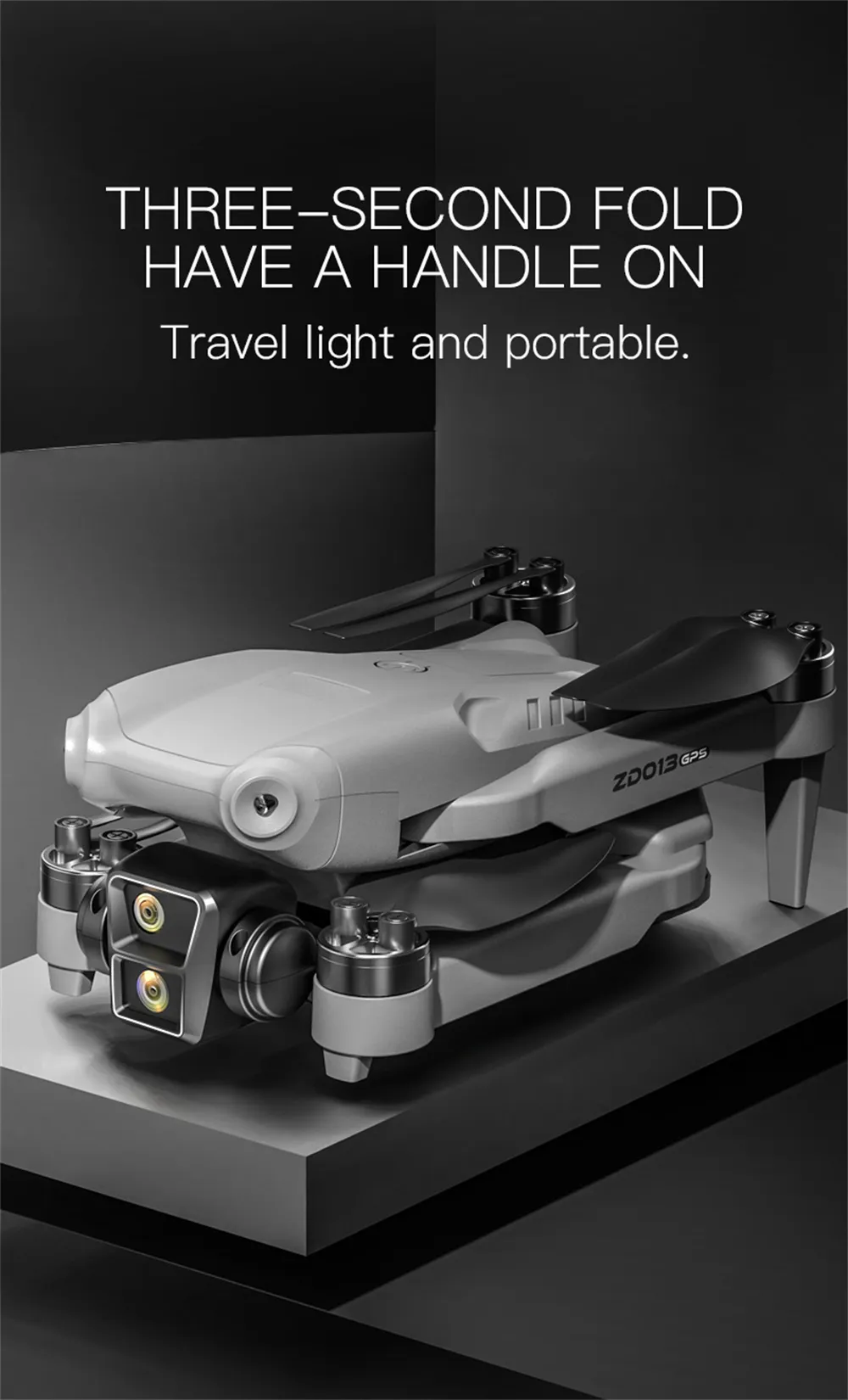 ZD013 GPS 5G WiFi FPV with 1080P HD Dual Camera Servo Gimbal Optical Flow Positioning Brushless Foldable RC Drone Quadcopter RTF ZD013 GPS 5G WiFi FPV with 1080P HD Dual Camera Servo Gimbal Optical Flow Positioning Brushless Foldable RC Drone Quadcopter RTF