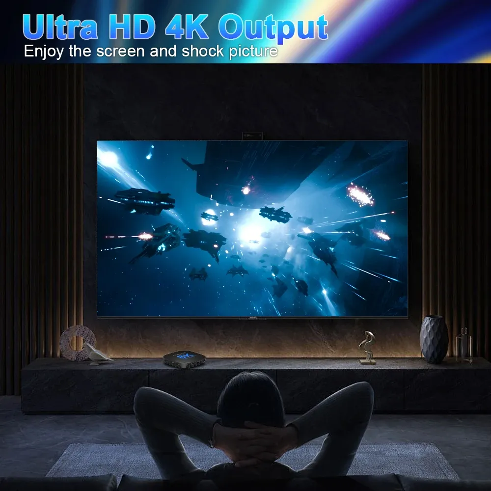 Transpeed 2+16G Android 13.0 TV Box ATV Dual Wifi with TV Apps 8K Video BT5.0+ RK3528 4K 3D Voice Media Player Set Top Box