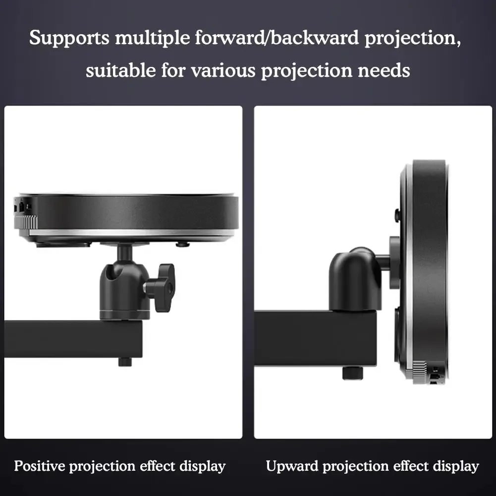 Universal Wall Mounted Projector Bracket Strong Load-bearing Capacity Adjustable Wall Ceiling Bracket Holder for Bedside Office