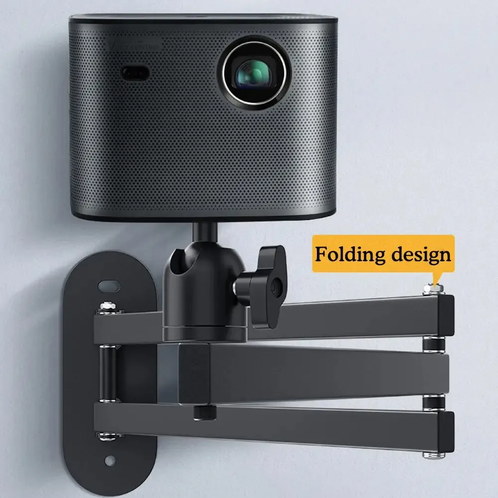 Universal Wall Mounted Projector Bracket Strong Load-bearing Capacity Adjustable Wall Ceiling Bracket Holder for Bedside Office