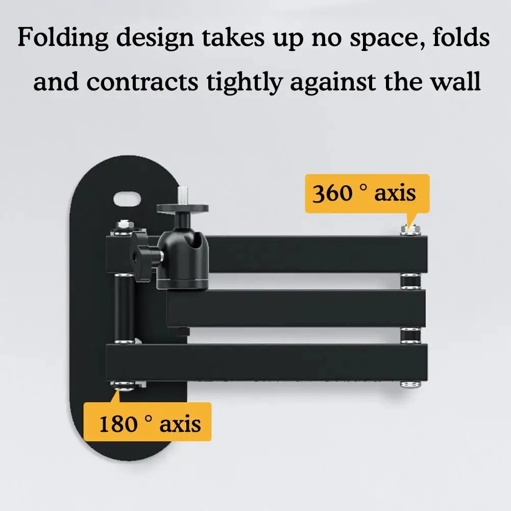 Universal Wall Mounted Projector Bracket Strong Load-bearing Capacity Adjustable Wall Ceiling Bracket Holder for Bedside Office