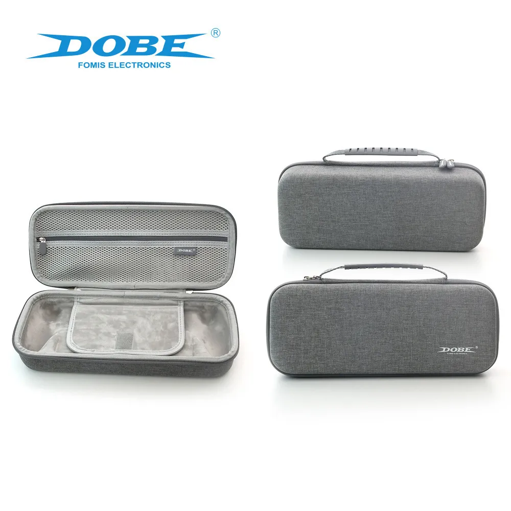 DOBE for PlayStation Portal EVA Storage Bag Set Tempered Flm+Split Silicone Sleeve+Rocker Cap
