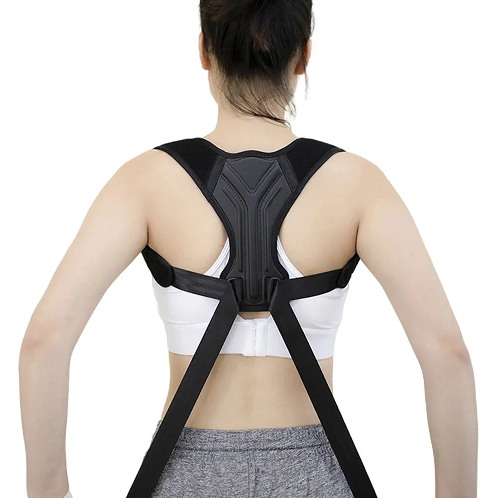 KALOAD Adjustable Back Shoulder Posture Corrector Belt Clavicle Spine Support for Home Office Sport Upper Back Neck Brace