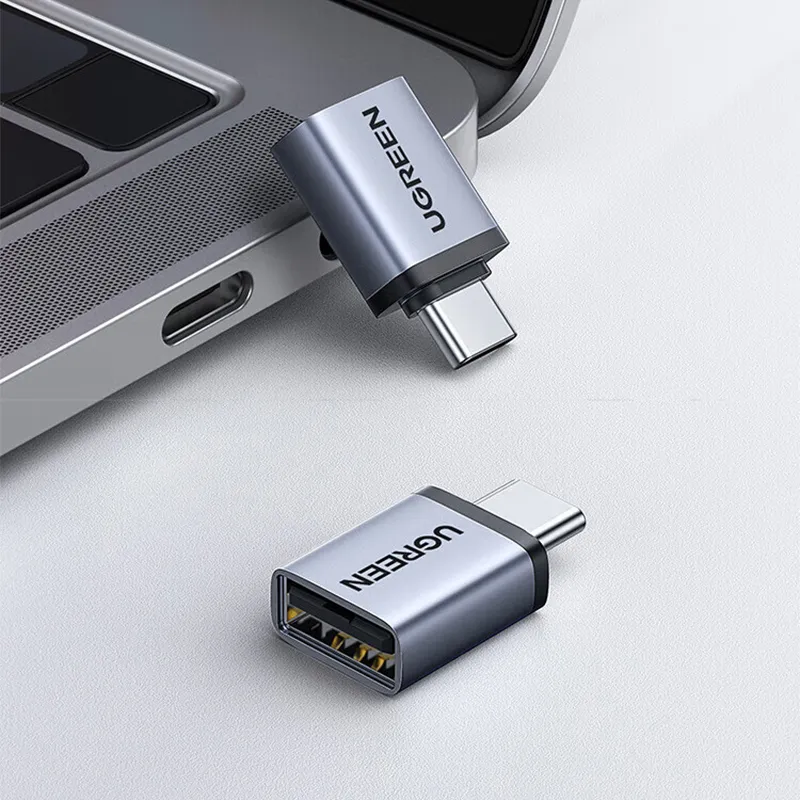 UGreen US306 Type-C オス - USB2.0 メス OTG アダプターコンバーター iPhone、Xiaomi、Samsung 携帯電話、タブレット用