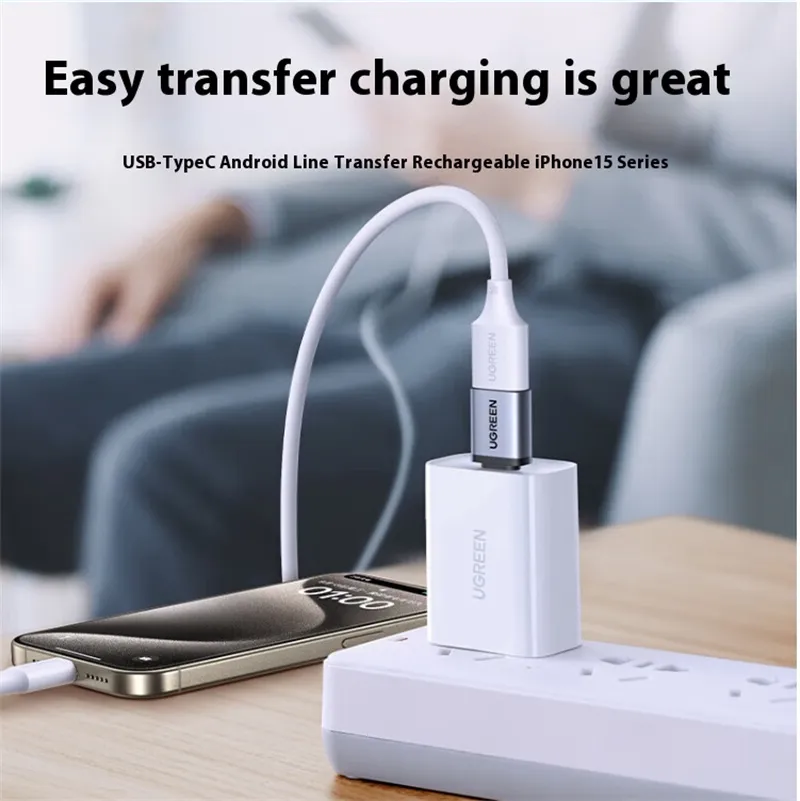 UGreen US306 Type-C オス - USB2.0 メス OTG アダプターコンバーター iPhone、Xiaomi、Samsung 携帯電話、タブレット用
