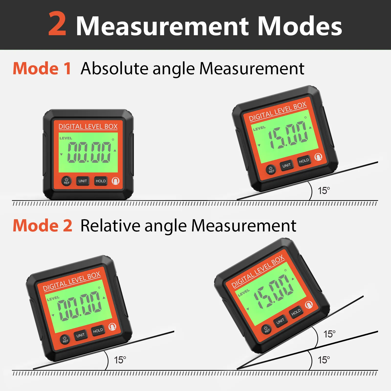 360° Digital Level Angle Gauge Mini Measuring Protractor Inclinometer with Electronic Magnetic Base Backlight Carpenter Tools 360° Digital Level Angle Gauge Mini Measuring Protractor Inclinometer with Electronic Magnetic Base Backlight Carpenter Tools