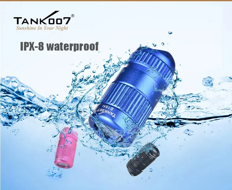 TANK007 E15 AI Outdoor Super Bright LED Flashlight Keychain Night Riding Camping Hiking Hunting & Indoor Activities Use TANK007 E15 AI Outdoor Super Bright LED Flashlight Keychain Night Riding Camping Hiking Hunting & Indoor Activities Use