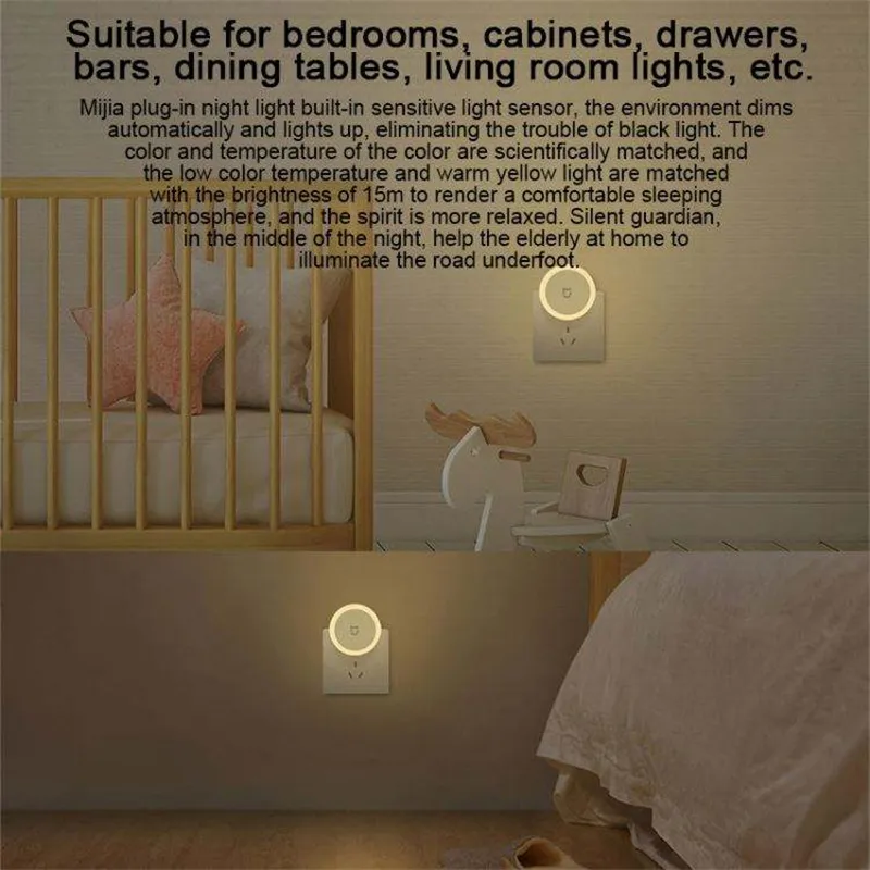 Xiaomi Mijia Smart LED Corridor Night Light Sensor Induction Night Lamp Automatic Lighting For Home Corridor Bedroom Xiaomi Mijia Smart LED Corridor Night Light Sensor Induction Night Lamp Automatic Lighting For Home Corridor Bedroom