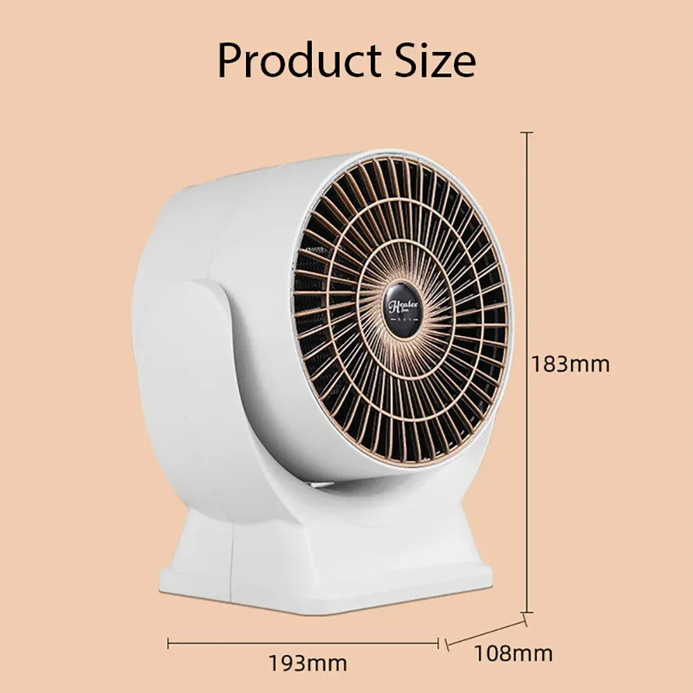 650W Electric Heater with Rapid Heating Intelligent Temperature Control Overheat Protection for Home Office Use