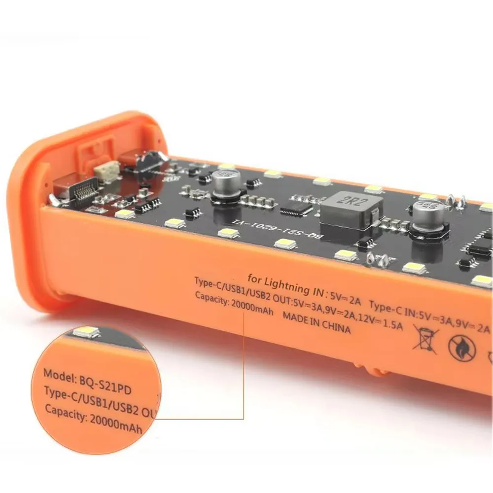 21700 Battery Storage Box 4 Slots DIY Power Bank Box for 21700 Charger Dual USB Output Type-C Input Battery Holder Case