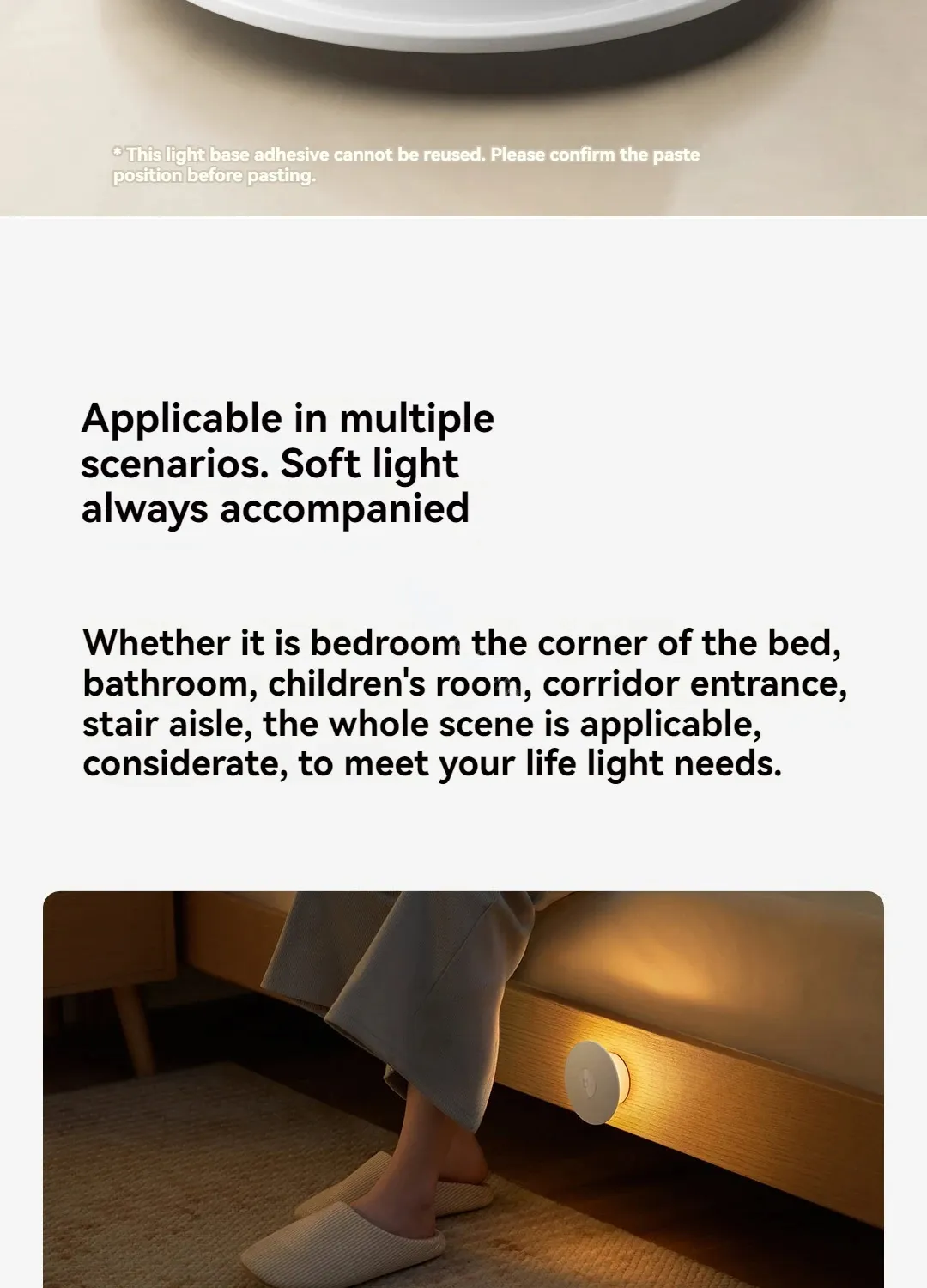 Xiaomi Mijia Night Light 3 With Motion Sensor & Light Sensor 600mah Rechargeable Adjustable Brightness Night Lamp