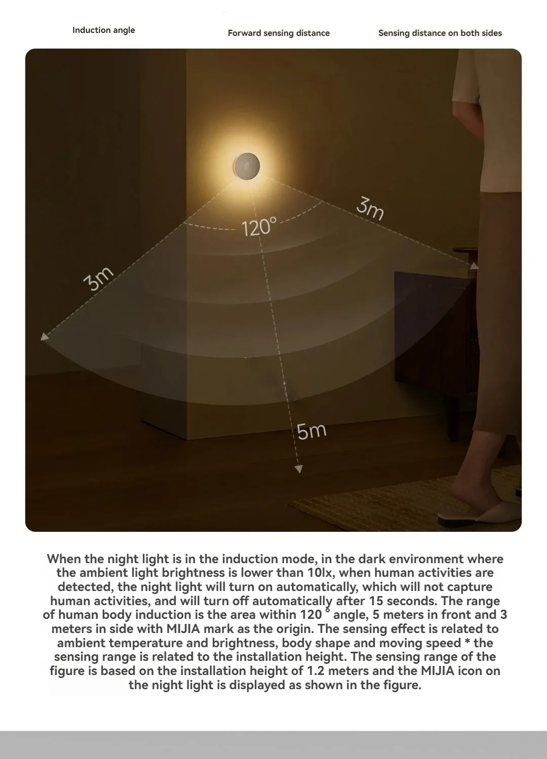 Xiaomi Mijia Night Light 3 With Motion Sensor & Light Sensor 600mah Rechargeable Adjustable Brightness Night Lamp