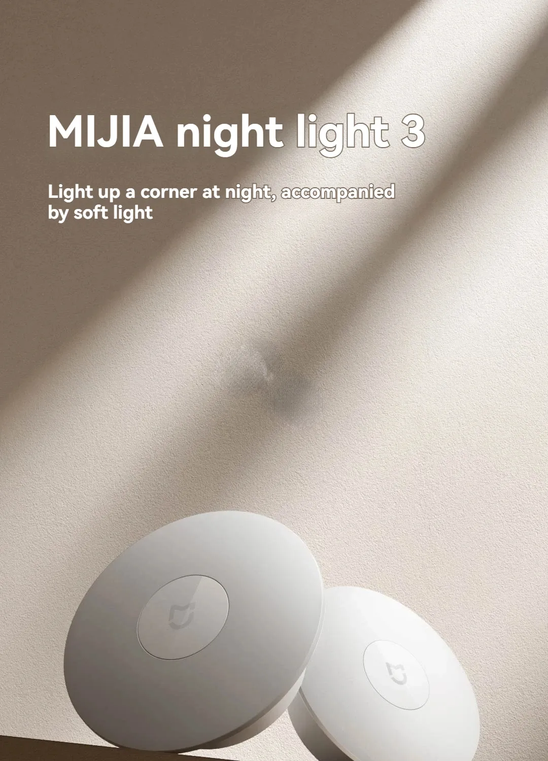 Xiaomi Mijia Night Light 3 With Motion Sensor & Light Sensor 600mah Rechargeable Adjustable Brightness Night Lamp