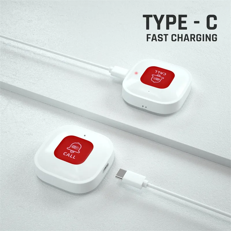 Tuya WiFi Smart SOS Call Button Wireless Caregiver Pager Phone Alert Transmitter Emergency Call Button for Kids Elderly Patient Tuya WiFi Smart SOS Call Button Wireless Caregiver Pager Phone Alert Transmitter Emergency Call Button for Kids Elderly Patient