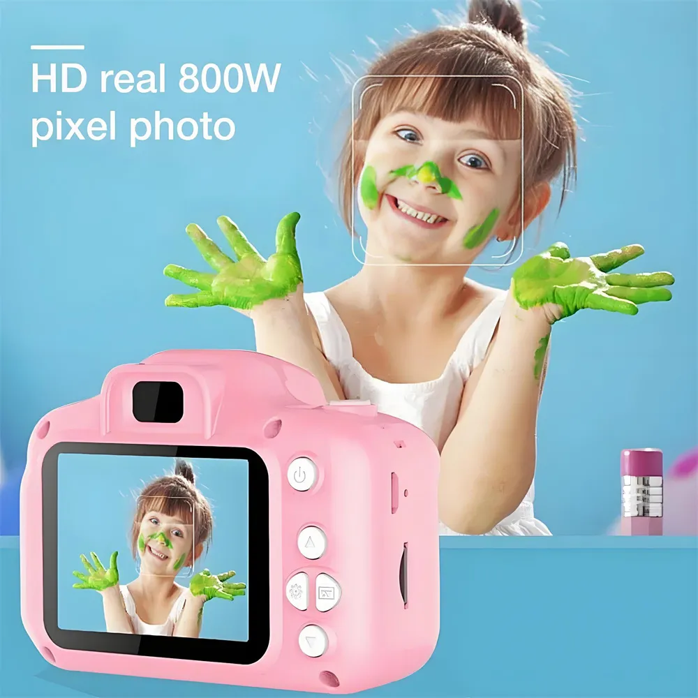 Children Camera X2 Waterproof 1080P HD Video Camera 2 Inch Display Kids Cartoon Cute Outdoor SLR Camera Toy Children Camera X2 Waterproof 1080P HD Video Camera 2 Inch Display Kids Cartoon Cute Outdoor SLR Camera Toy
