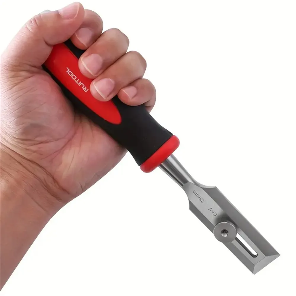 9 Inch Wood Carving Chisel Chrome Vanadium Steel Ergonomic Handle for DIY Woodworking Sharp Cutting Edge Versatile Tool