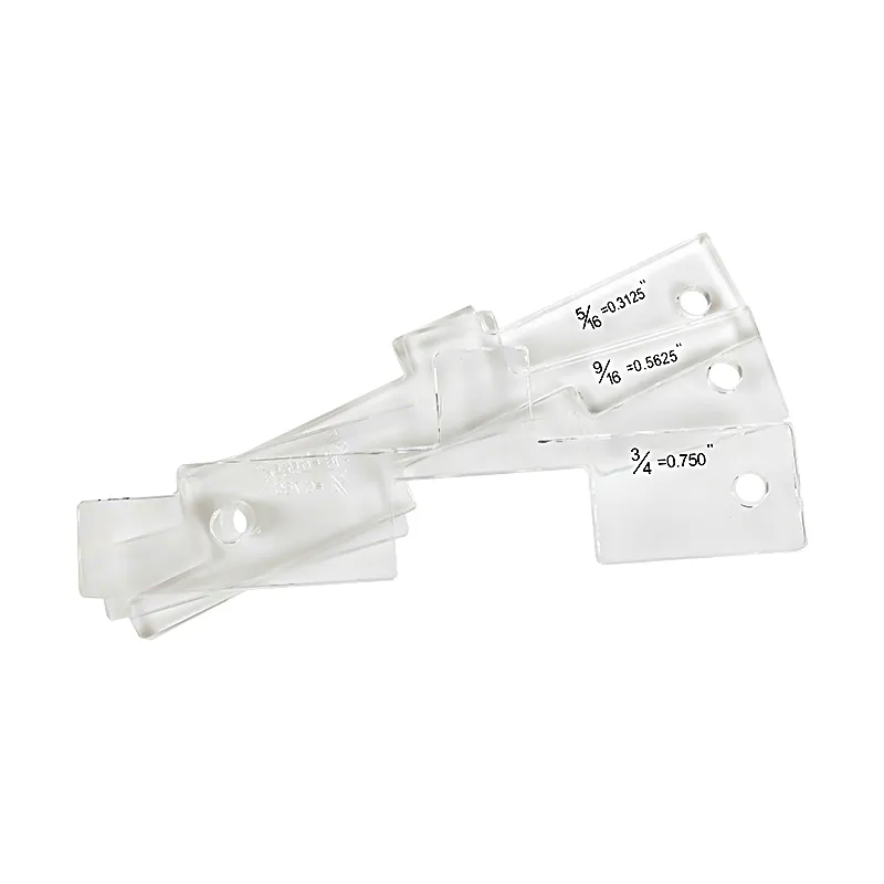 10pcs Woodworking Milling Cutter Gauge Set Transparent Acrylic Waterproof No Assembly Required for Table Saw & Router Setup