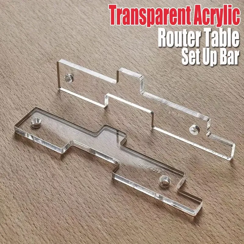 10pcs Woodworking Milling Cutter Gauge Set Transparent Acrylic Waterproof No Assembly Required for Table Saw & Router Setup