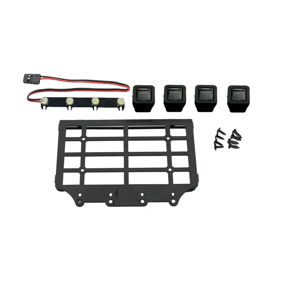 Upgraded Metal Luggage Rack with Light For MN82 1/12 RC Spare Parts Upgraded Metal Luggage Rack with Light For MN82 1/12 RC Spare Parts