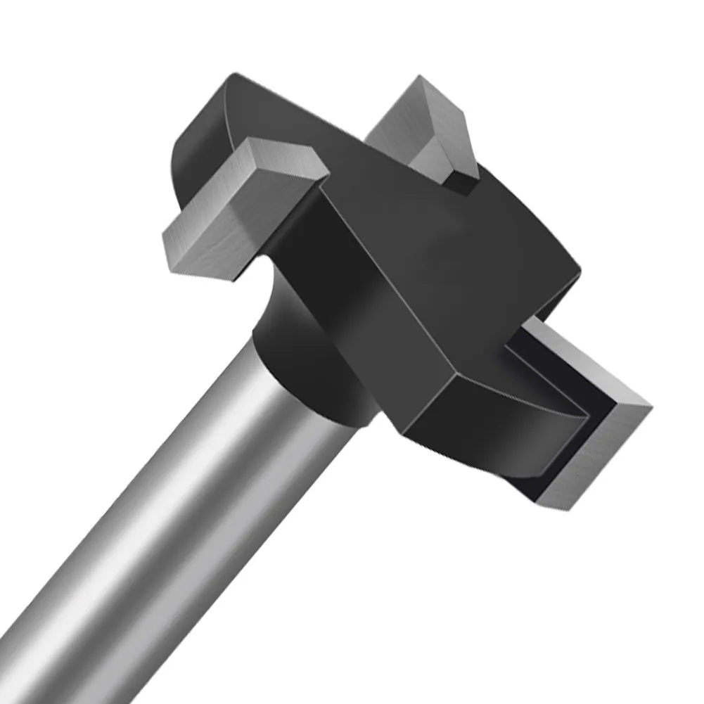 LAVIE 1/4 Inch 6mm Shank 3 Flutes CNC Spoilboard Surfacing Router Bit Slab Flattening Router Bit Milling Cutter With Adapter 1/25.4mm Cutting Diameter