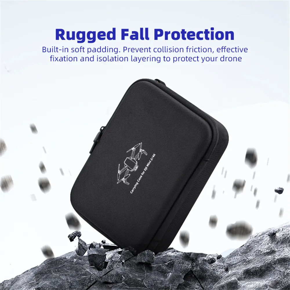BRDRC Portable Waterproof Shoulder Storage Bag Carrying Box Case for DJI MINI 4K / Mini 2 / Mini 2 SE RC Drone