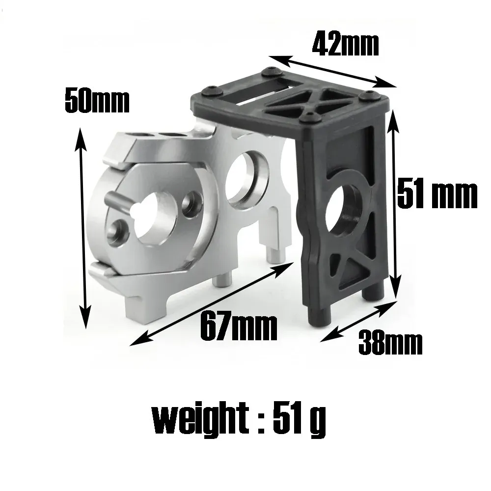Upgraded 1/8 RC Car Motor Seat Mount for KYOSHO MP10 HSP FS Racing R70 RC Cars Vehicles Models Spare Parts